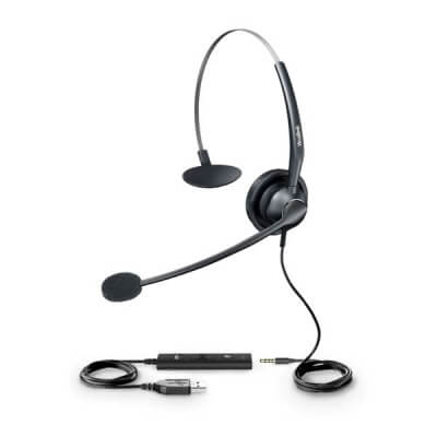 Yealink UH33 Mono USB Headset with 3.5mm Connection